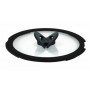 Tefal Ingenio L9846753 apvalus stiklinis keptuvės dangtis, 28 cm, juodas, permatomas
