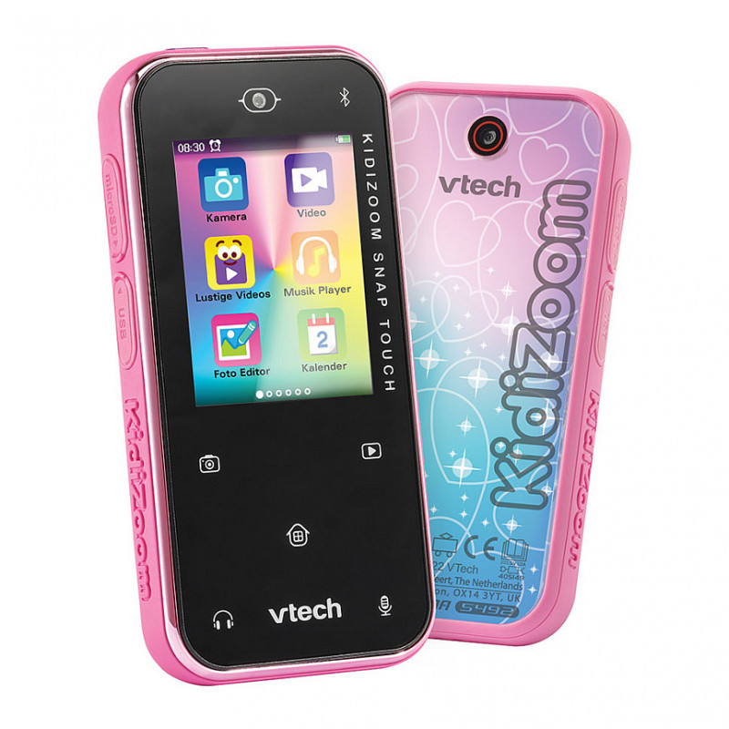 VTech KidiZoom Snap Touch 80-549254 vaikiškas skaitmeninis fotoaparatas, rožinis