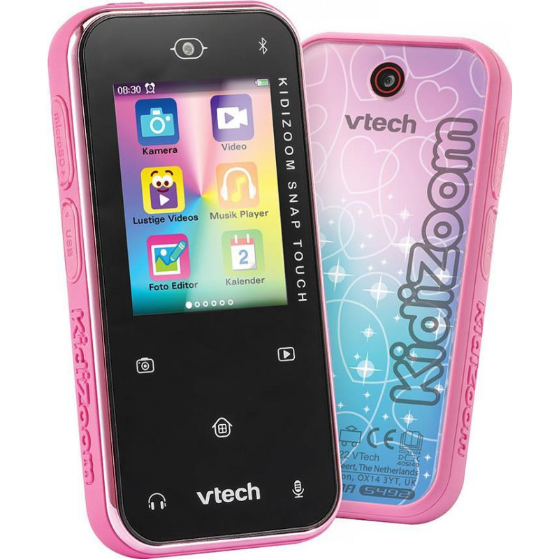 VTech KidiZoom Snap Touch 80-549254 vaikiškas skaitmeninis fotoaparatas, rožinis