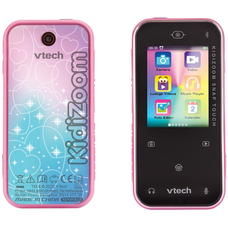 VTech KidiZoom Snap Touch 80-549254 vaikiškas skaitmeninis fotoaparatas, rožinis