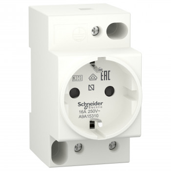 Schneider Electric A9A15310 lizdas, 16 A, 250 V, 2P+E, DIN 49440