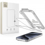Tech-Protect Quick Set+ grūdintas stiklas, skirtas Apple iPhone 15 Pro (2 vnt.), juodas