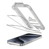 Tech-Protect Quick Set+ grūdintas stiklas, skirtas Apple iPhone 15 Pro (2 vnt.), juodas