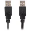 Lanberg USB-A M/M 2.0 kabelis 0,5 m, juodas