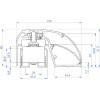 CDVI P300EVO elektromagnetinė durų profilio spyna 400 mm, 300 kg, su stebėjimu (52870)