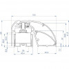 CDVI P300EVO elektromagnetinė durų profilio spyna 400 mm, 300 kg, su stebėjimu (52870)