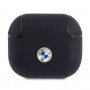 BMW BMA3SSLNA tikros odos sidabrinio logotipo dangtelis, skirtas Apple AirPods 3, navy