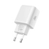 Tech-Protect NCA20 USB-A, USB-C sieninis įkroviklis PD 20W / QC3.0, baltas