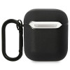 BMW BMA222RVSK Leather Color Lines Apple AirPods 1/2 dangtelis, juodas