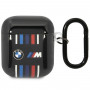 BMW BMA222SWTK Multiple Colored Lines dangtelis, skirtas Apple AirPods 1/2, juodas