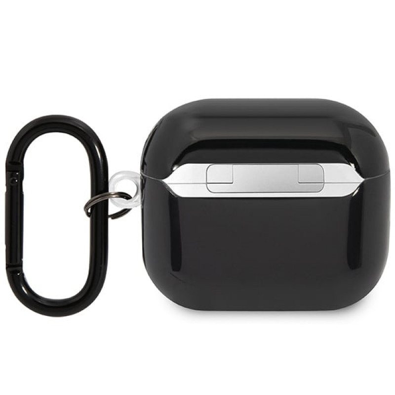 BMW BMA322SWTK Įvairiaspalvių linijų dangtelis, skirtas Apple AirPods 3, juodas