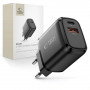Tech-Protect NCA30 USB-A, USB-C sieninis įkroviklis PD 30W / QC3.0, juodas