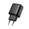 Tech-Protect NCA30 USB-A, USB-C sieninis įkroviklis PD 30W / QC3.0, juodas