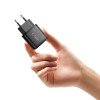 Tech-Protect NCA30 USB-A, USB-C sieninis įkroviklis PD 30W / QC3.0, juodas