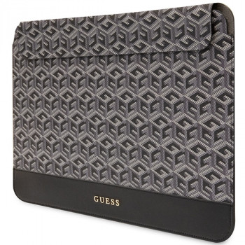 Guess GUCS16HGCFSEK GCube Stripes nešiojamojo kompiuterio įmautė, 16", juoda