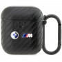 BMW BMA2WMPUCA2 Carbon Double Metal Logo Apple AirPods 1/2 dangtelis, juodas