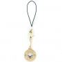 Guess GUCPMHGLD Heart Diamond Charm telefono pakabukas su cirkoniais, auksinis