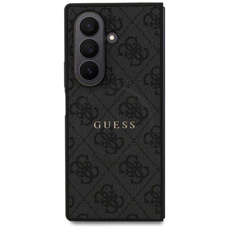 Guess 4G Classic MagSafe dėklas, skirtas Samsung Galaxy Z Fold7, juodas
