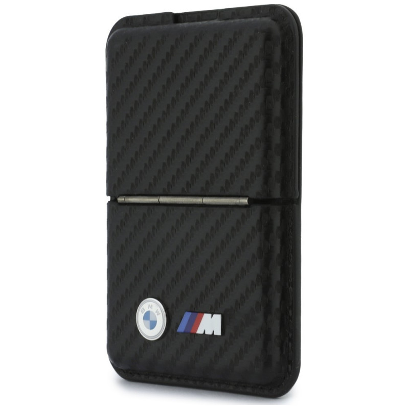 BMW M Carbon Metal Logos MagSafe piniginė, juoda