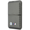 BMW M Carbon Metal Logos MagSafe piniginė, antracitinė