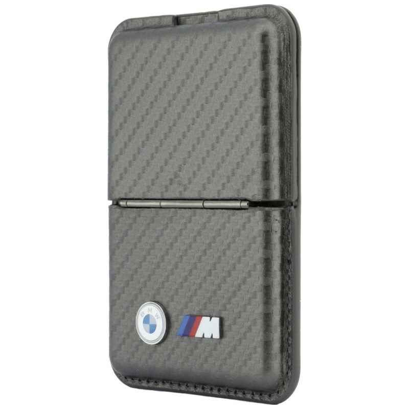 BMW M Carbon Metal Logos MagSafe piniginė, antracitinė