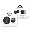 Karl Lagerfeld Ikonik silikoninis AirPods 1/2 dėklas su 2000 mAh power bank įkrovikliu, juodas