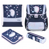 Herlitz Loop Plus Unicorn Dreams pradinės mokyklos kuprinės rinkinys, tamsiai mėlynos/rožinės spalvos