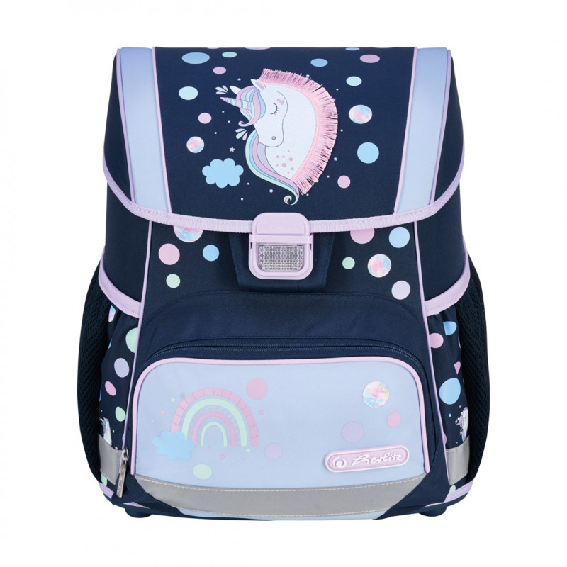Herlitz Loop Plus Unicorn Dreams pradinės mokyklos kuprinės rinkinys, tamsiai mėlynos/rožinės spalvos