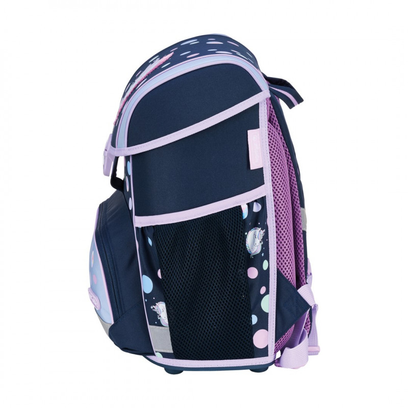 Herlitz Loop Plus Unicorn Dreams pradinės mokyklos kuprinės rinkinys, tamsiai mėlynos/rožinės spalvos