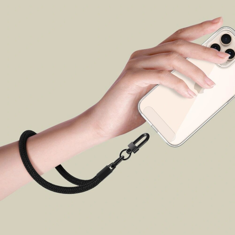 Tech-Protect C3S Rope Wrist Strap, juodas/juodas