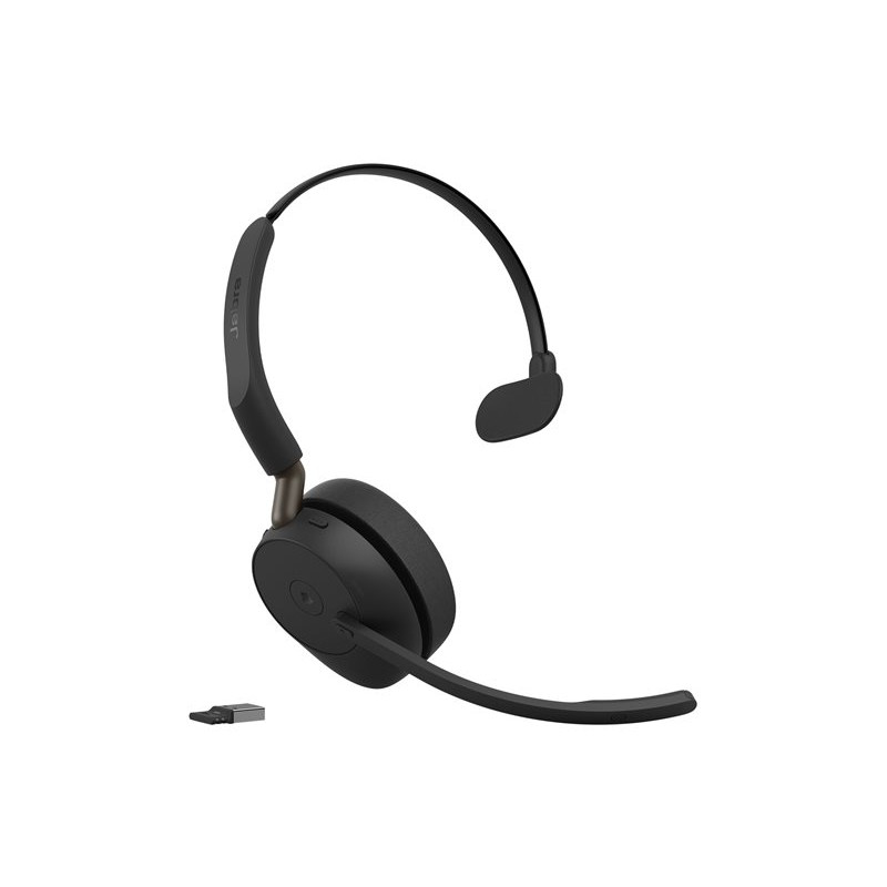 Jabra Evolve3 65 Mono ausinės LINK 390a MS su įkrovimo stovu, Bluetooth, antausės