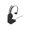 Jabra Evolve3 65 MS Mono ausinės, Link 390c, įkrovimo stovas, juodos (36599-899-889)
