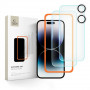 Tech-Protect Supreme Set grūdintas stiklas, skirtas Apple iPhone 16, permatomas (3 vnt.)