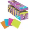 3M Post-it Super Sticky Notes 654SE24P, 76 x 76 mm, 90 lapų per blokelį, 4 spalvos (ekonomiškas paketas)