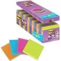 3M Post-it Super Sticky Notes 654SE24P, 76 x 76 mm, 90 lapų per blokelį, 4 spalvos (ekonomiškas paketas)