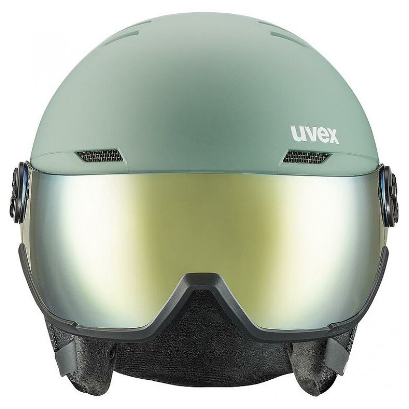 UVEX Wanted Visor slidinėjimo šalmas, 58-61 cm (L), žalias
