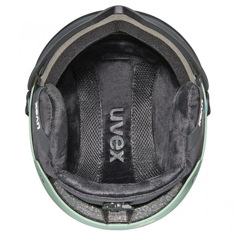 UVEX Wanted Visor slidinėjimo šalmas, 58-61 cm (L), žalias