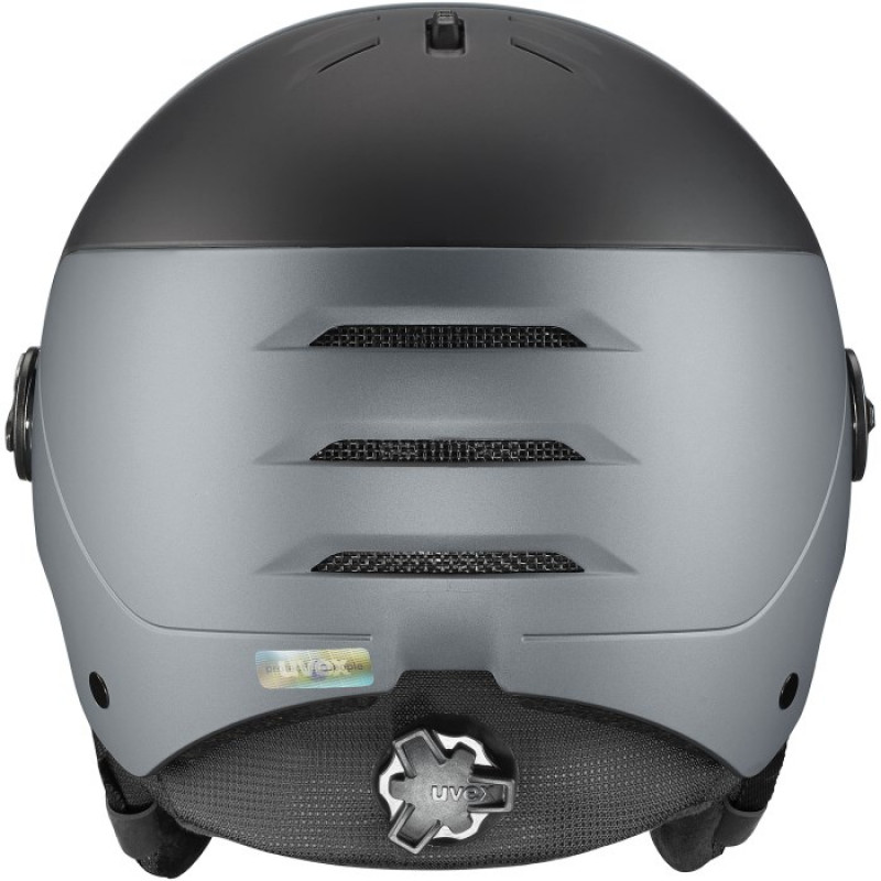 UVEX Wanted Visor pro V slidinėjimo šalmas, juodas matinis