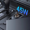 Tech-Protect CC01 2 prievadų automobilinis įkroviklis USB-A / USB-C, PD 45W / QC 3.0, juodas
