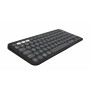 Logitech Pebble Keys 2 K380s belaidė Bluetooth klaviatūra (920-011803), grafito, prancūziška išdėstymas