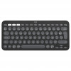 Logitech Pebble Keys 2 K380s belaidė Bluetooth klaviatūra (920-011803), grafito, prancūziška išdėstymas