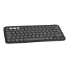 Logitech Pebble Keys 2 K380s belaidė Bluetooth klaviatūra (920-011803), grafito, prancūziška išdėstymas