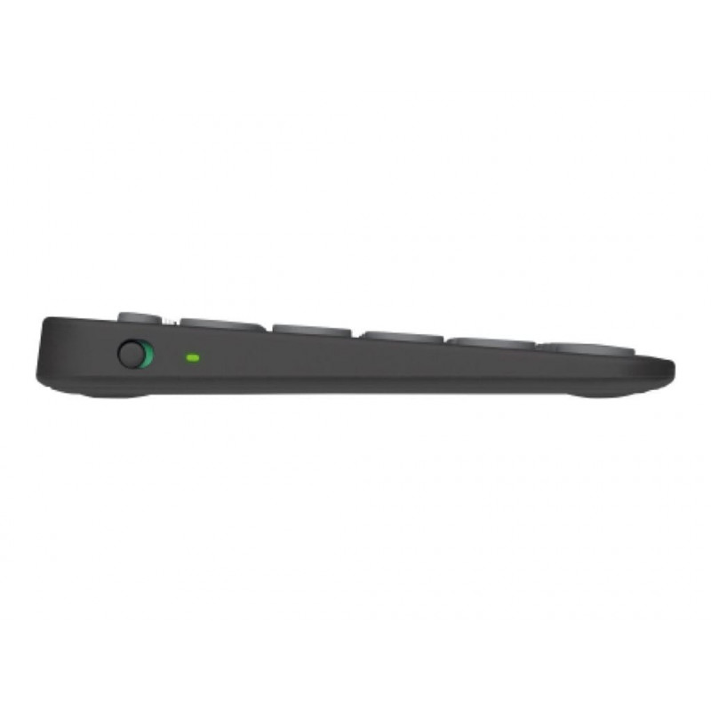 Logitech Pebble Keys 2 K380s belaidė Bluetooth klaviatūra (920-011803), grafito, prancūziška išdėstymas