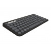 Logitech Pebble Keys 2 K380s belaidė Bluetooth klaviatūra (920-011803), grafito, prancūziška išdėstymas