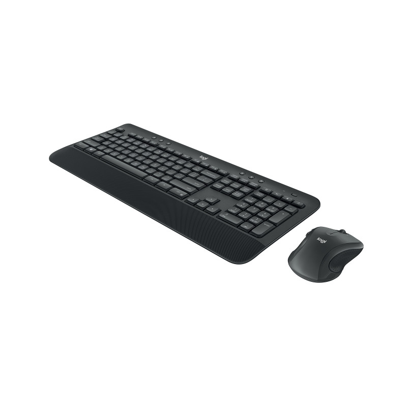 Logitech MK545 Advanced belaidis klaviatūros ir pelės rinkinys (920-008982), prancūziška klaviatūra, juodas