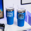 Paladone PP15504AB Astro Bot kelioninė puodelis, 600 ml, mėlynas
