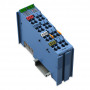 WAGO 750-485 analoginio įėjimo gnybtas, 2 kanalų, mėlynas, 0.08-2.5 mm²
