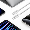 Tech-Protect Ultraboost Lite USB-C / USB-C kabelis PD60W/3A 200 cm, Cool Grey