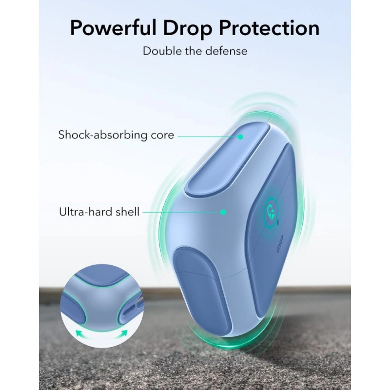 ESR Orbit HaloLock MagSafe dėklas, skirtas Apple AirPods Pro 3, Powder Blue