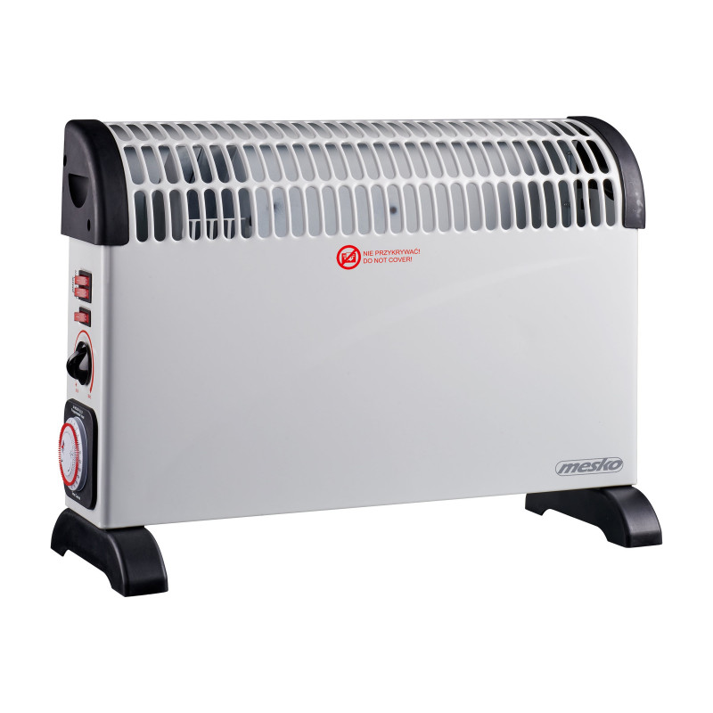 Mesko MS 7741w konvektorinis šildytuvas su laikmačiu ir turboventiliatoriumi, 2000 W, baltas